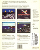Microsoft Flight Simulator 4 Box: Back Cover
